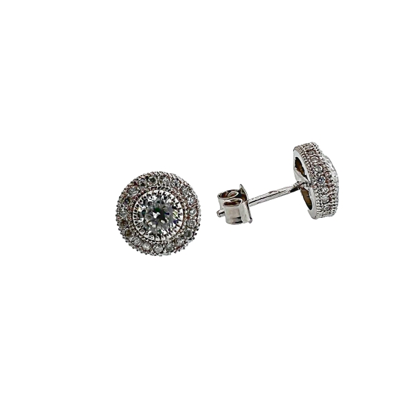 PENDIENTES UNISEX PLATA 925 MIL. 9 MM                                                               