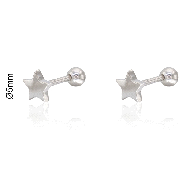 PENDIENTES LOLLIPOP PLATA 1ª LEY ESTRELL                                                            