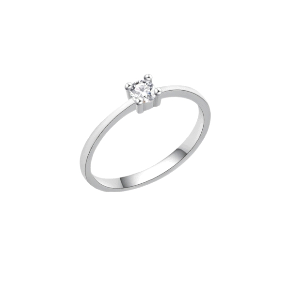 ANILLO PROMETIDA PLATA 1ª LEY RODIADA 4                                                             