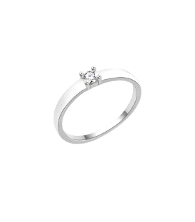 ANILLO PROMETIDA PLATA 1ª LEY RODIADA                                                               