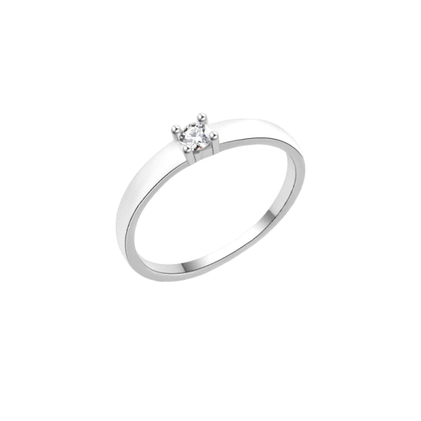 ANILLO PROMETIDA PLATA 1ª LEY RODIADA                                                               