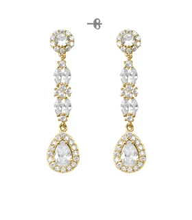 PENDIENTES CLASICOS LARGOS PLATA 1ª LEY                                                             
