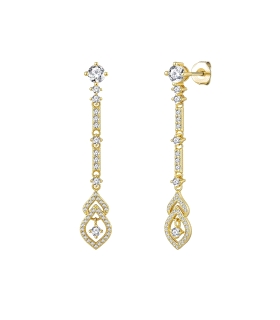 PENDIENTES CLASICOS LARGOS PLATA 1ª LEY                                                             