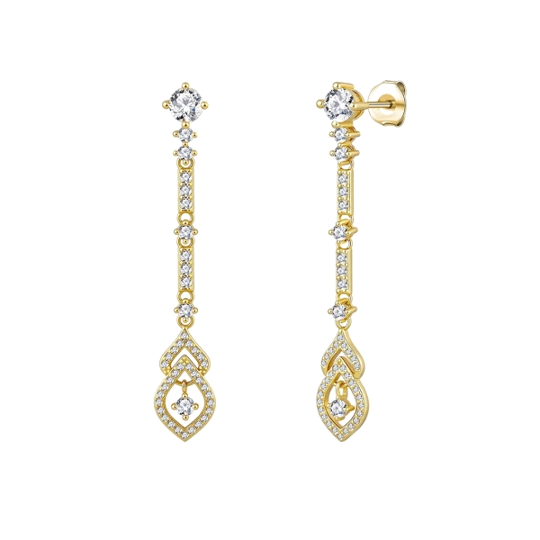 PENDIENTES CLASICOS LARGOS PLATA 1ª LEY                                                             