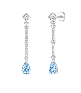 PENDIENTES CLASICOS LARGOS PLATA 1ª LEY                                                             