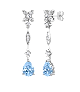 PENDIENTES CLASICOS LARGOS PLATA 1ª LEY                                                             