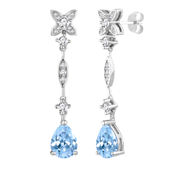 PENDIENTES CLASICOS LARGOS PLATA 1ª LEY                                                             