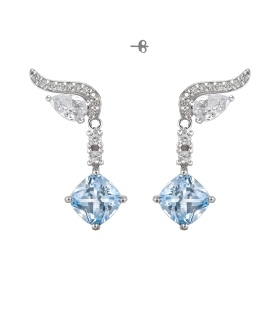 PENDIENTES CLASICOS LARGOS PLATA 1ª LEY                                                             