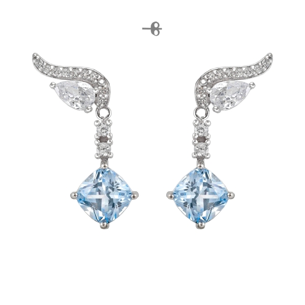 PENDIENTES CLASICOS LARGOS PLATA 1ª LEY                                                             