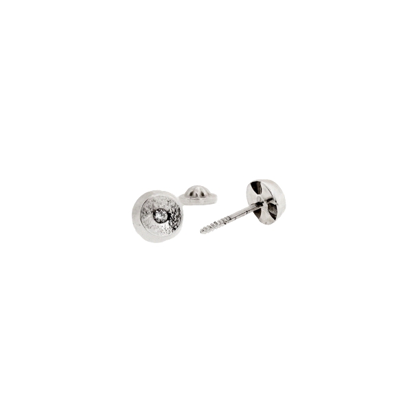 PENDIENTES UNISEX PLATA 1ª LEY 5 MM.