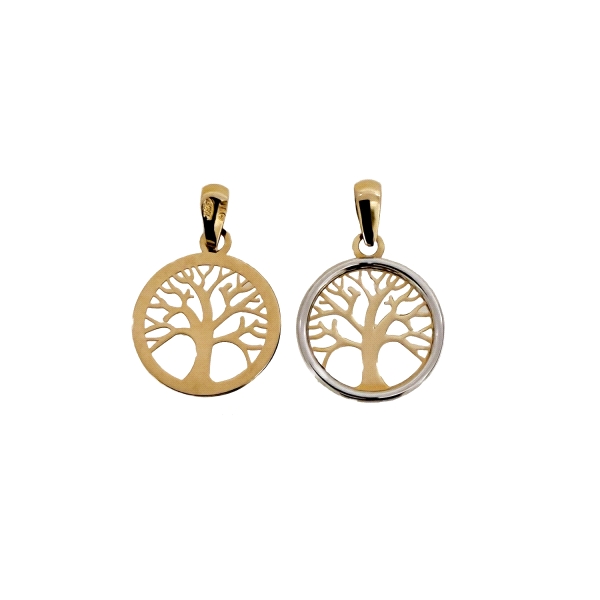COLGANTE ARBOL VIDA ORO 1ª LEY 12,50 MM                                                             