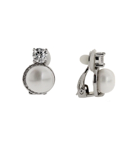 PENDIENTES CLASICOS CLIP PELLIZCO PLATA                                                             