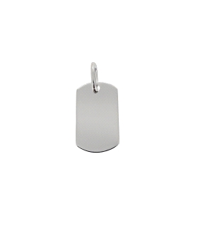 PLACA MILITAR PLATA 1ª LEY 20 X 13 MM.                                                              