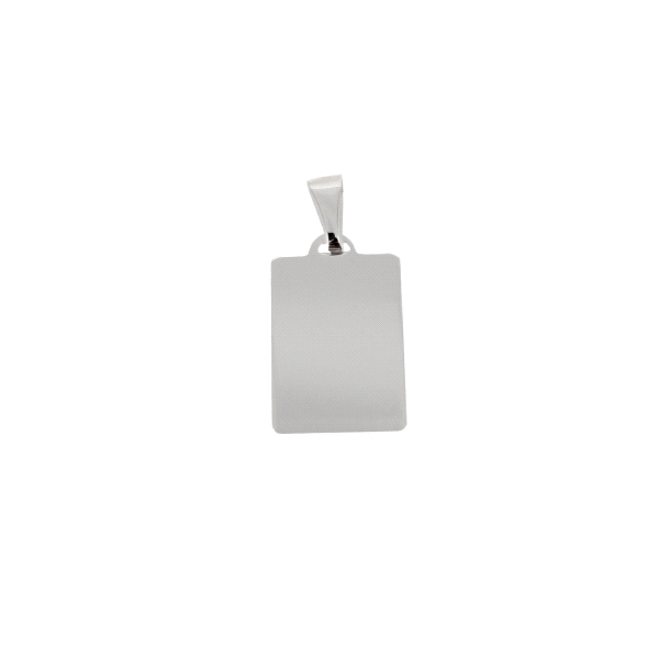 PLACA RECTANGULAR PLATA 1ª LEY 19 X 14 M                                                            