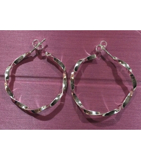 PENDIENTES CRIOLLAS PLATA 1ª LEY 2 X 32