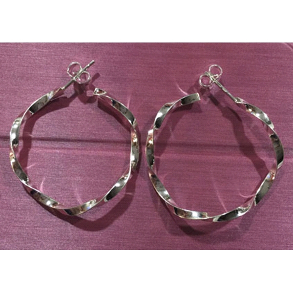 PENDIENTES CRIOLLAS PLATA 1ª LEY 2 X 32