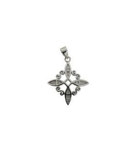 COLGANTE NUDO DE BRUJAS PLATA 1ª LEY 15                                                             