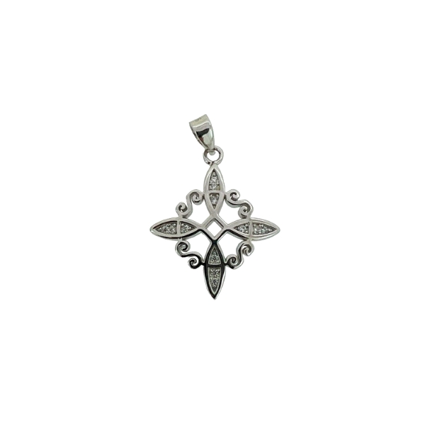 COLGANTE NUDO DE BRUJAS PLATA 1ª LEY 15                                                             