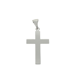COLGANTE CRUZ SIN CRISTO PLATA 1ª LEY                                                               