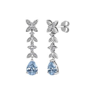 PENDIENTES CLASICOS LARGOS PLATA 1ª LEY                                                             