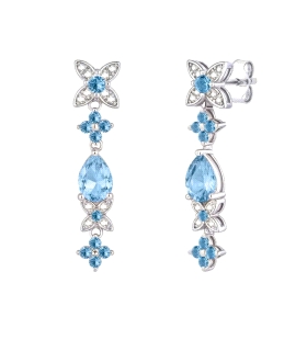 PENDIENTES CLASICOS LARGOS PLATA 1ª LEY                                                             