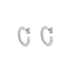 PENDIENTES CRIOLLA PLATA 1ª LEY 14 MM.                                                              