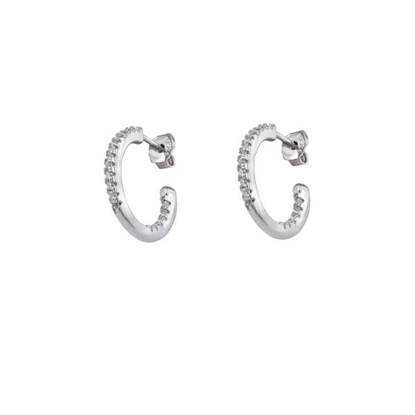 PENDIENTES CRIOLLA PLATA 1ª LEY 14 MM.                                                              