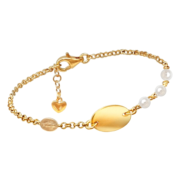 PULSERA NIÑA COMUNION PLATA 1ª LEY 14 +                                                             