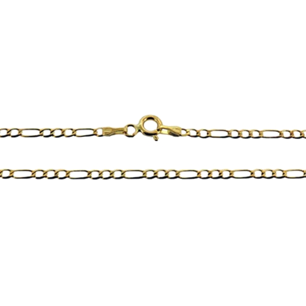 COLLAR CADENA 3 X 1 ORO 18 KTES. 60 CM                                                              