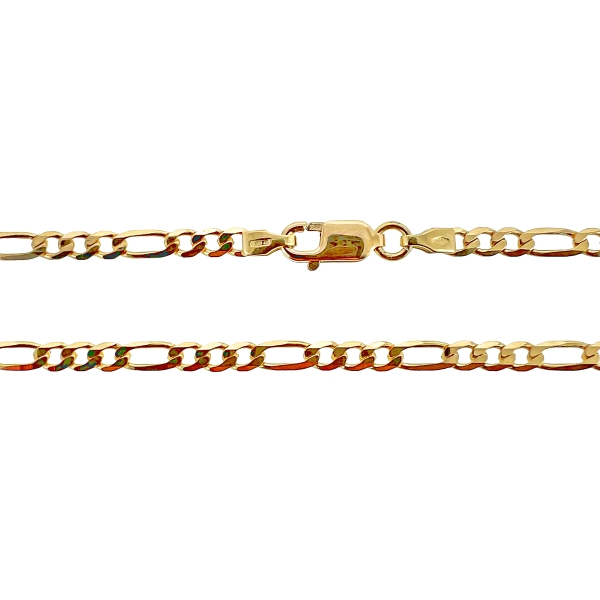COLLAR CADENA 3 X 1 PLANA 6 CARAS MACIZA                                                            