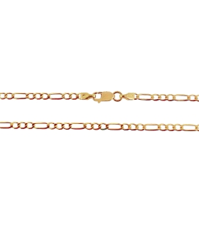 COLLAR CADENA 3 X 1 PLANA 6 CARAS MACIZA                                                            