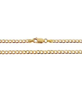COLLAR CADENA BARBADA MACIZA ORO 18 KTES                                                            