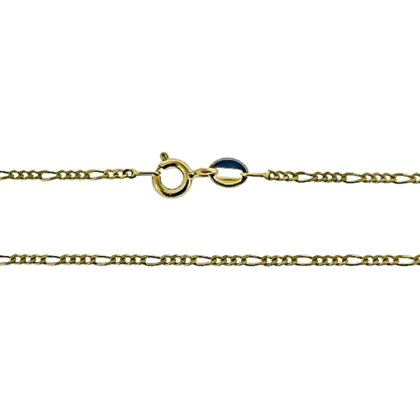 COLLAR CADENA 3 X 1 ORO 18 KTES. 60 CM.                                                             