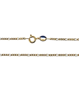 COLLAR CADENA 3 X 1 ORO 18 KTES. 50 CM                                                              
