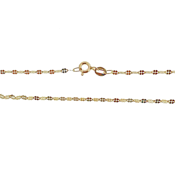 COLLAR CADENA CHAPITAS ORO 18 KTES. 45 C                                                            