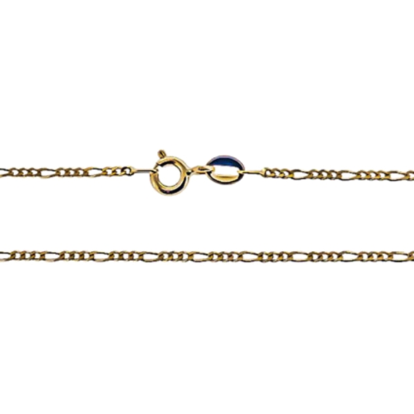 COLLAR CADENA 3 X 1 ORO 18 KTES. 45 CM                                                              