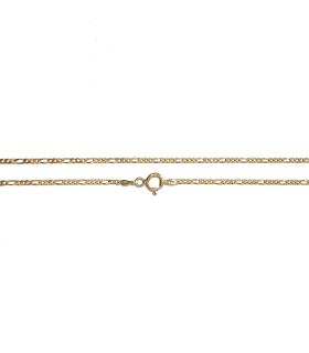 COLLAR CADENA 3 X 1 ORO 18 KTES. 40 CM.                                                             