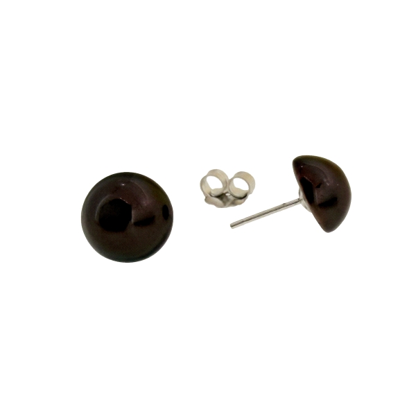 PENDIENTES MEDIA BOLA PLATA 1ª LEY 10 MM                                                            