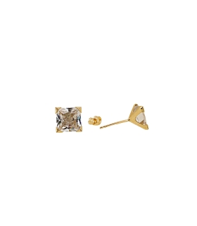 PENDIENTES UNISEX GARRA18 KTES. 5 X 5 MM