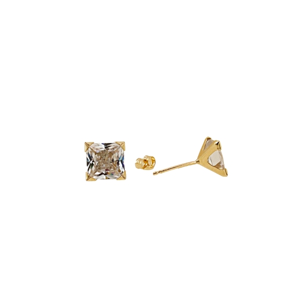 PENDIENTES UNISEX GARRA18 KTES. 5 X 5 MM