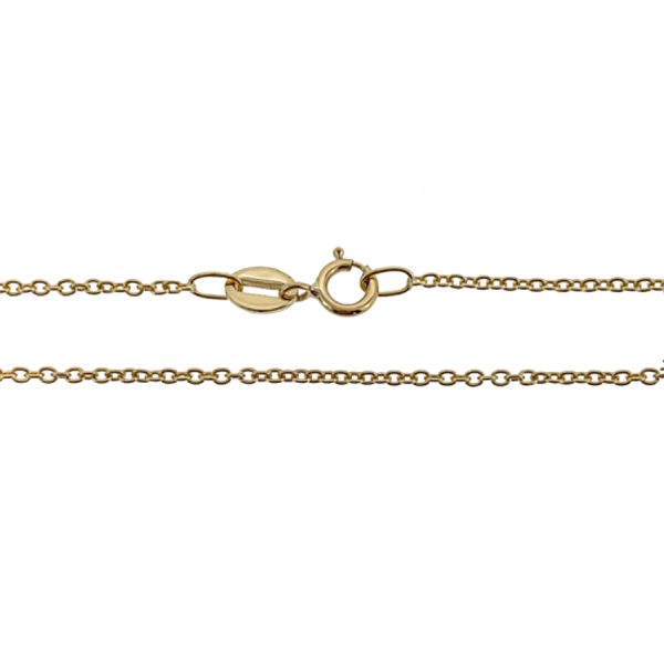 GARGANTILLA ROLO MACIZA ORO 1ª LEY 50 CM                                                            