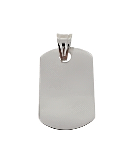 PLACA MILITAR PLATA 1ª LEY 30 X 18 MM.