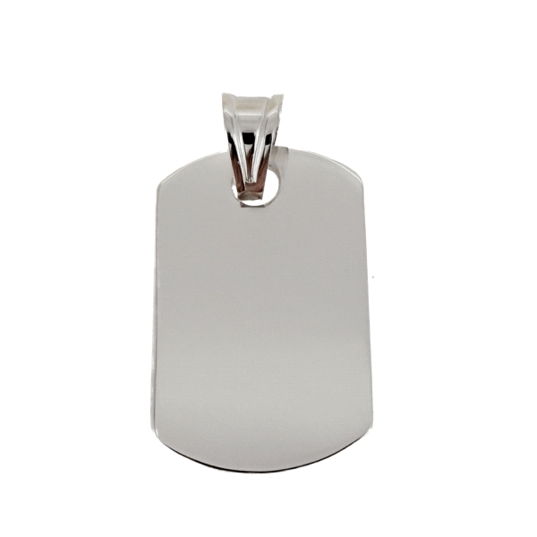 PLACA MILITAR PLATA 1ª LEY 30 X 18 MM.