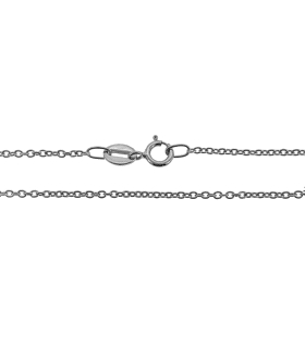COLLAR CADENA ROLO ORO BLANCO 18 KTES. 4                                                            