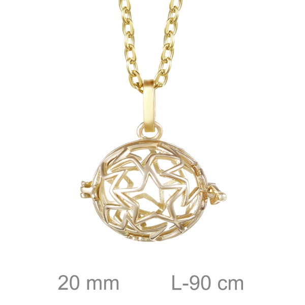 LLAMADOR BRASS CHAPADO ORO 20 MM.                                                                   