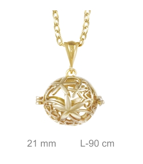 LLAMADOR BRASS CHAPADO ORO 21 MM.                                                                   