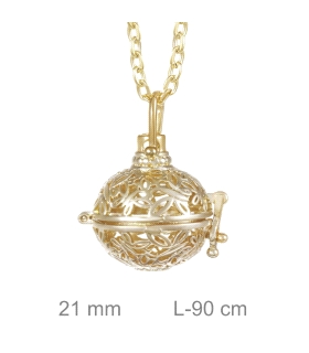 LLAMADOR BRASS CHAPADO ORO 21 MM.                                                                   