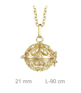 LLAMADOR BRASS CHAPADO ORO 21 MM.                                                                   