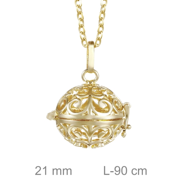 LLAMADOR BRASS CHAPADO ORO 21 MM.                                                                   