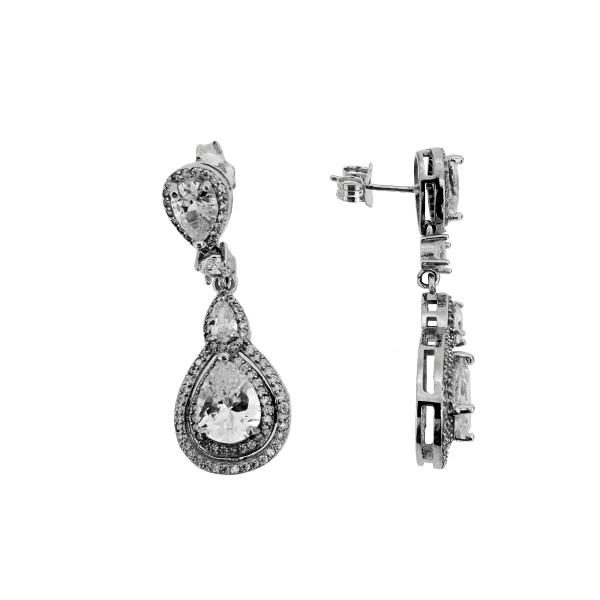 PENDIENTES LARGOS PLATA 1ª LEY                                                                      